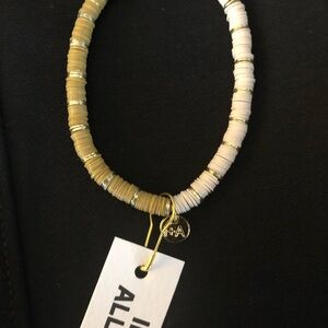 Chic Gold and Cream Bracelet